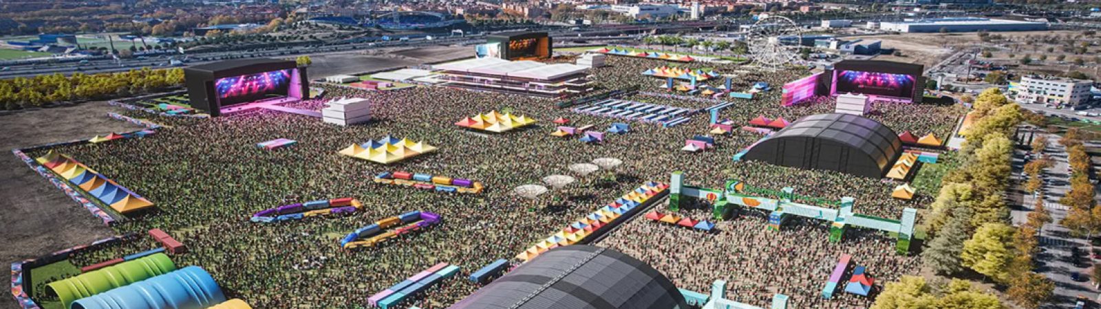 iberdrola music madrid imagen del festival desde el aire